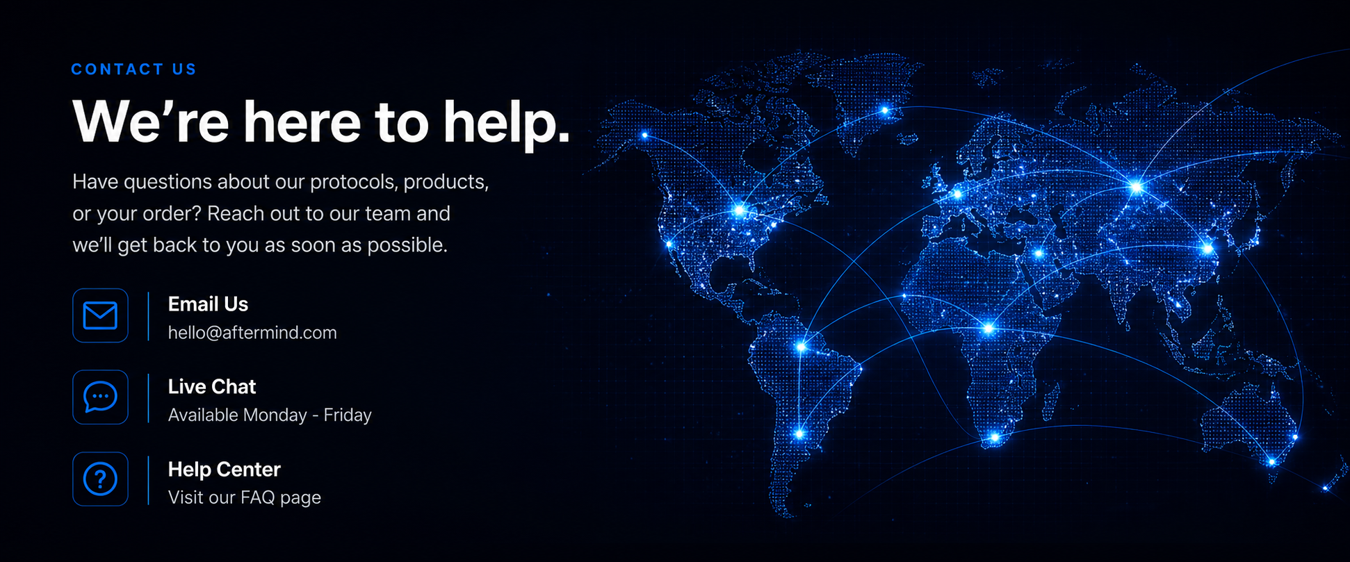 Contact us - we're here to help